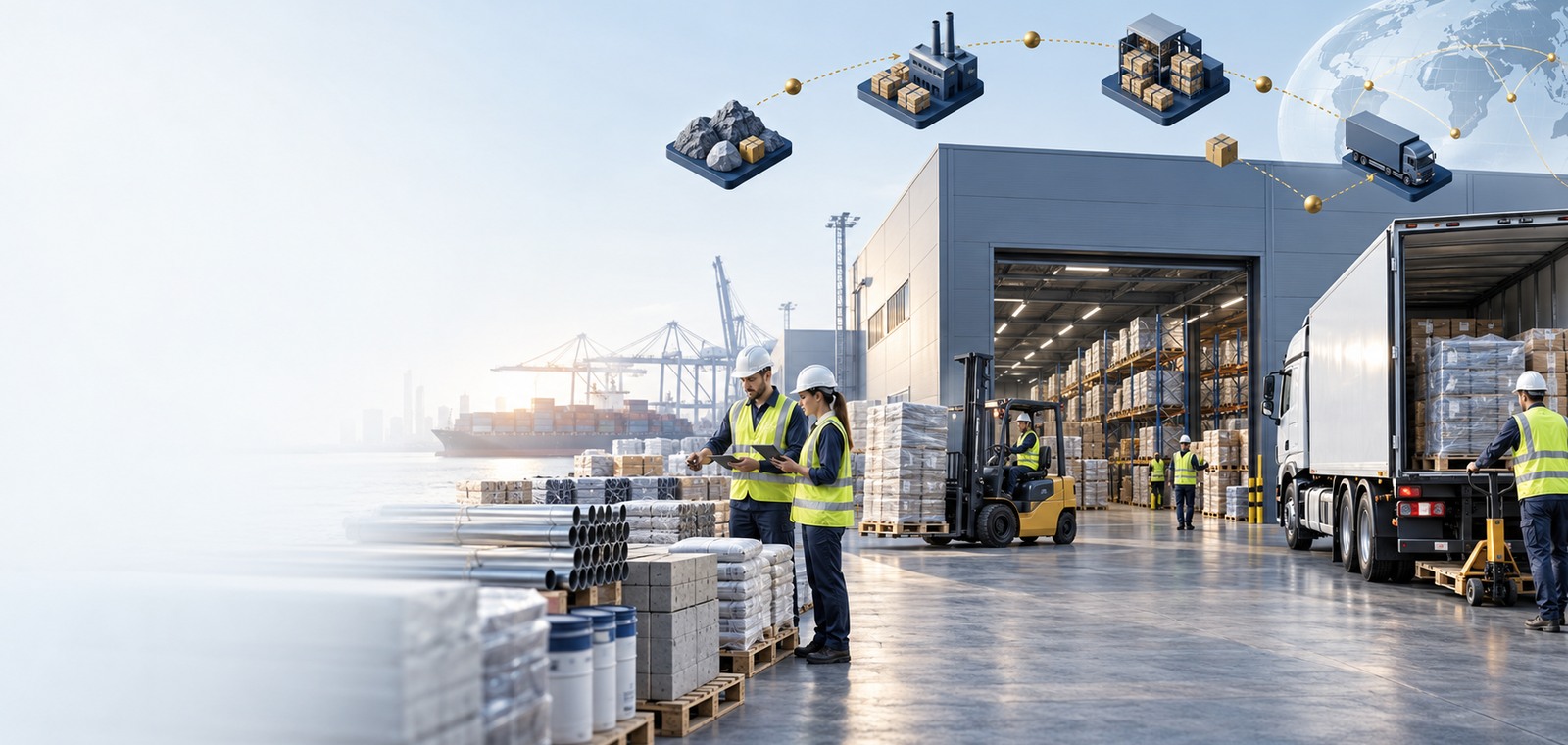 Organized institutional supply and warehousing operations